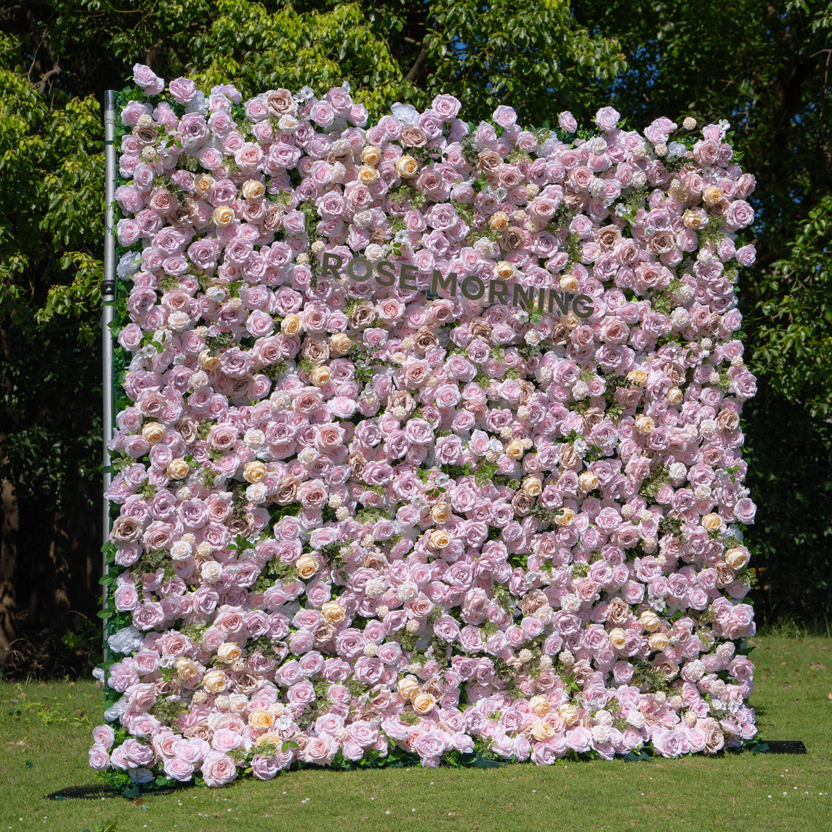 Ti Amo：4D Fabric Artificial rolling up curtain flower wall Free Shipping