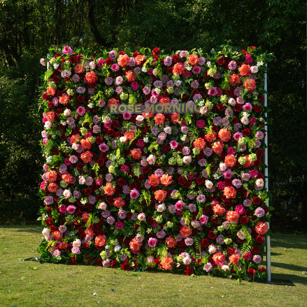 Timeless - Autumn Fall 5D Fabric Roll Up Flower Wall for Wedding Party Event Backdrop Free Shipping