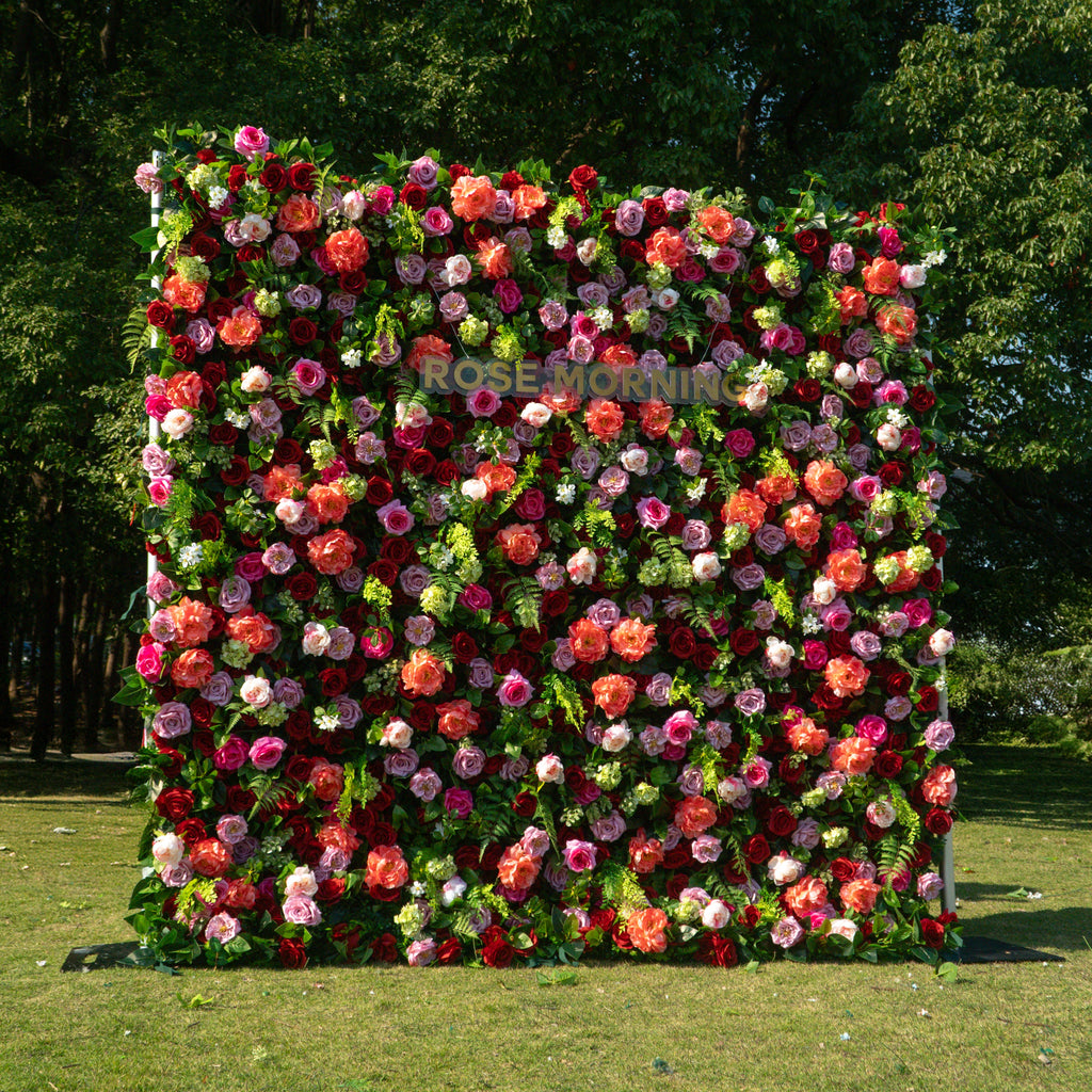 Timeless - Autumn Fall 5D Fabric Roll Up Flower Wall for Wedding Party Event Backdrop Free Shipping