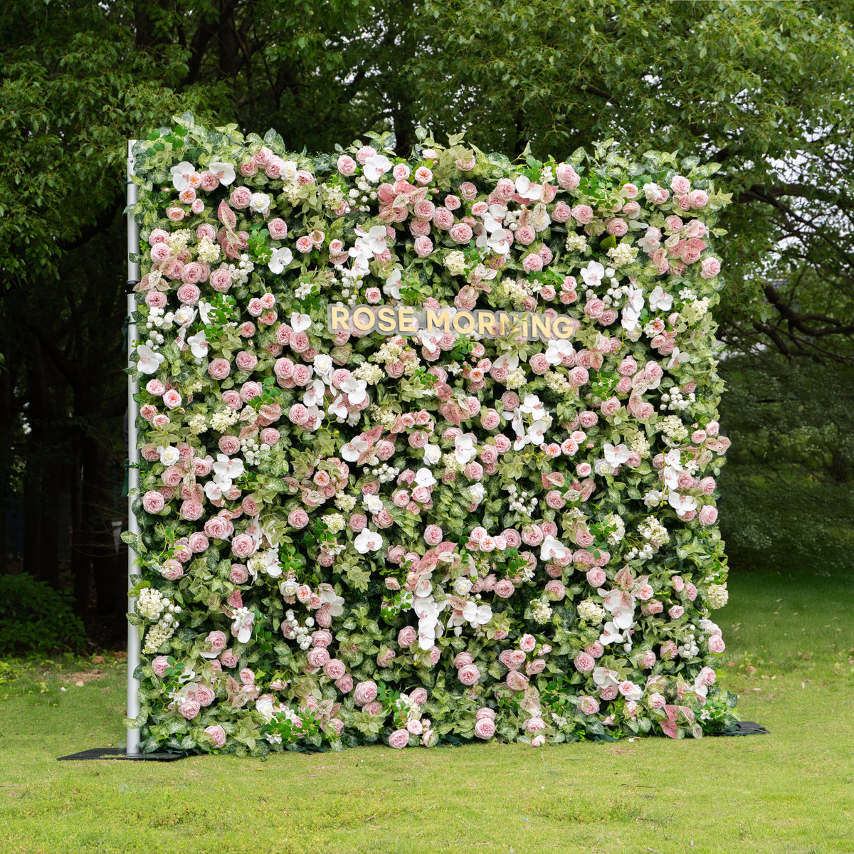 Tori：5D Fabric Artificial rolling up curtain flower wall Free Shipping