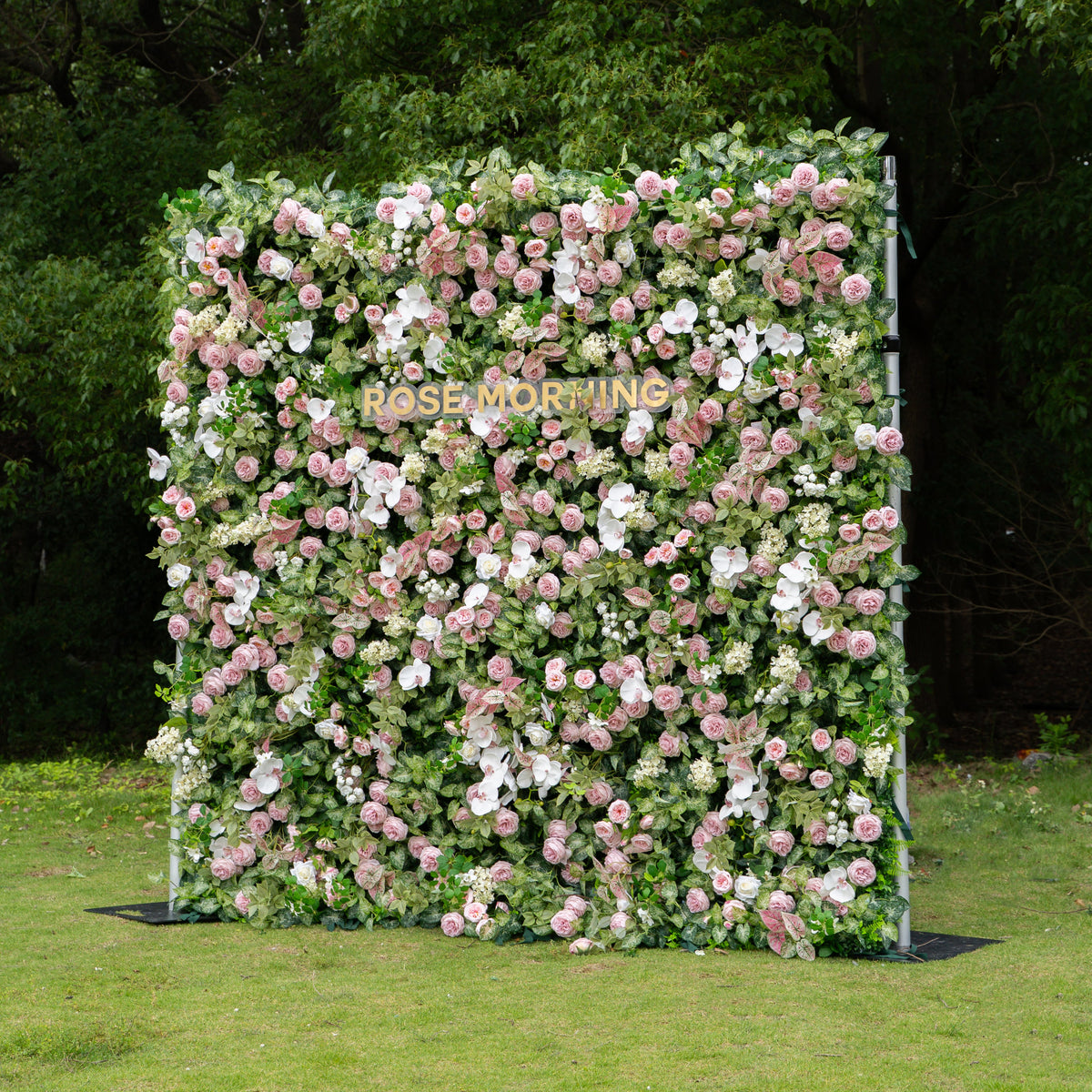 Tori：5D Fabric Artificial rolling up curtain flower wall Free Shipping