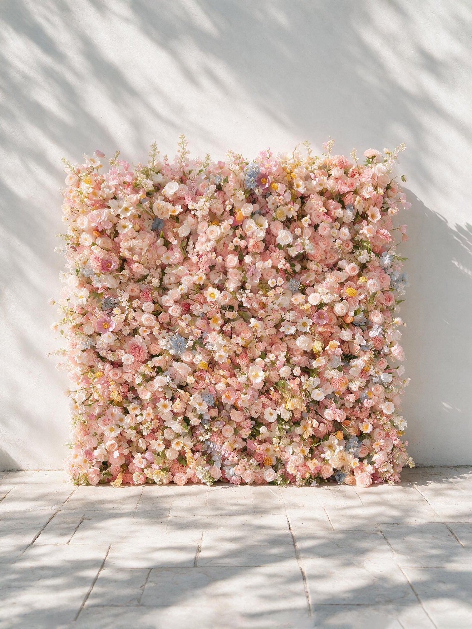 Sorbet：2026 Luxury 5D Macaron Floral Wall with Greenery Roll-Up Backdrop for Whimsical Bridal Showers Free Shipping