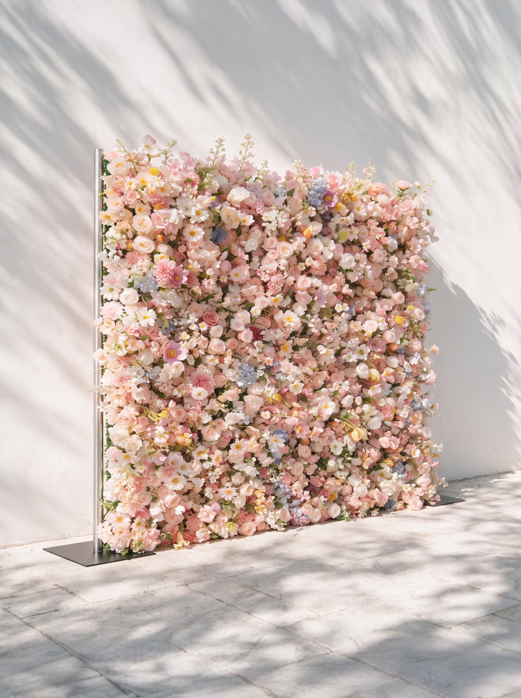 Sorbet：2026 Luxury 5D Macaron Floral Wall with Greenery Roll-Up Backdrop for Whimsical Bridal Showers Free Shipping
