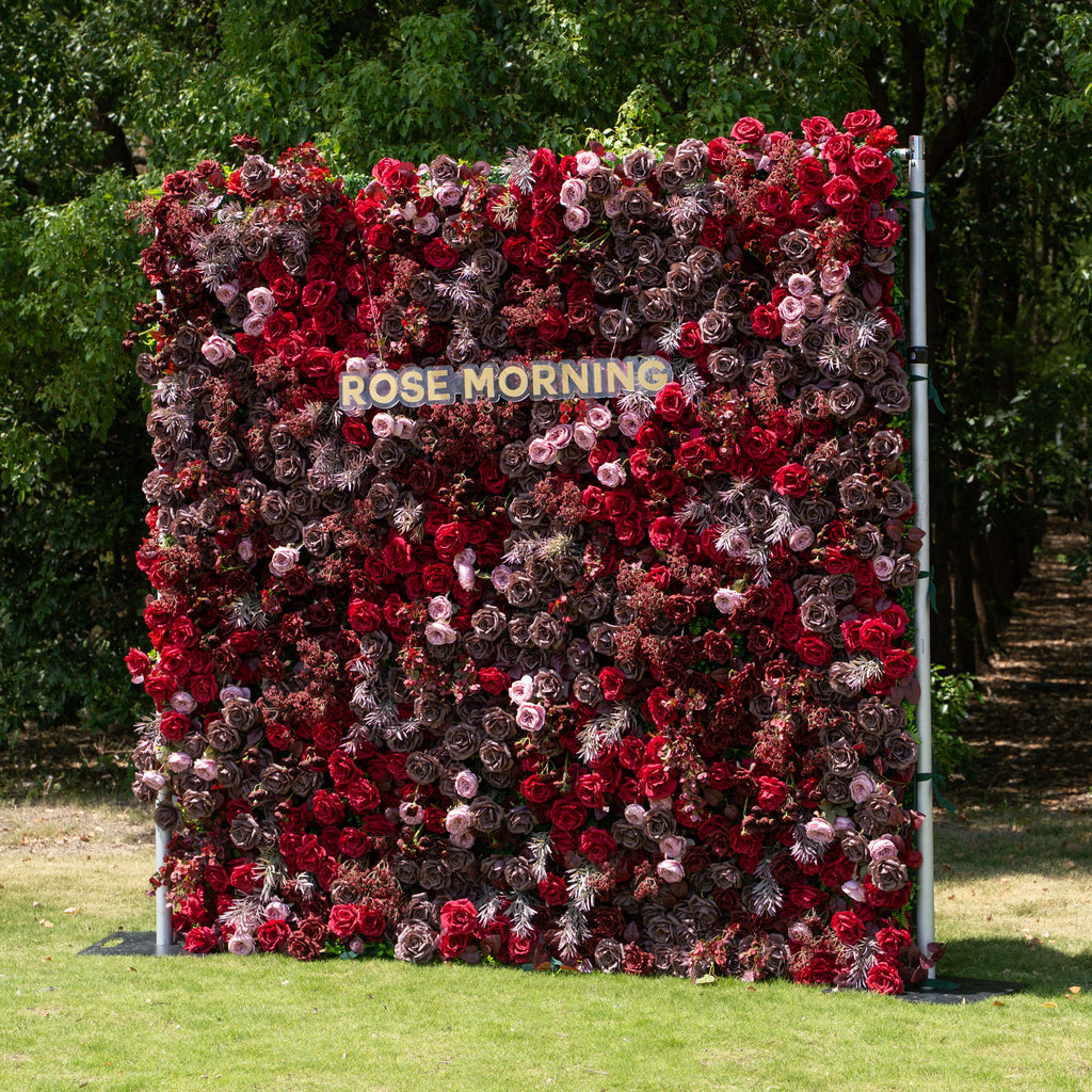{Holiday Special} Vino：5D Fabric Artificial zip up curtain flower wall 8ft*8ft (Ready to ship-Only USA) Free Shipping