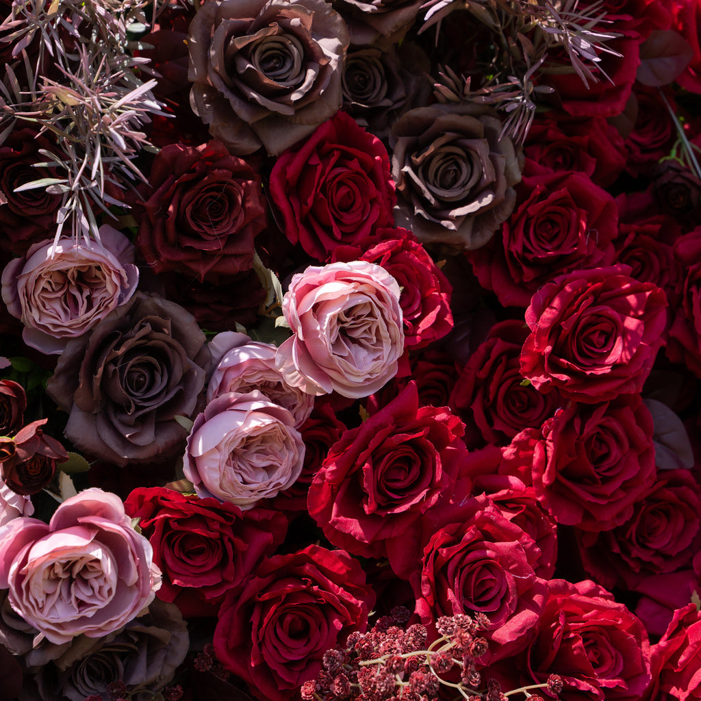 {Holiday Special} Vino：5D Fabric Artificial zip up curtain flower wall 8ft*8ft (Ready to ship-Only USA) Free Shipping