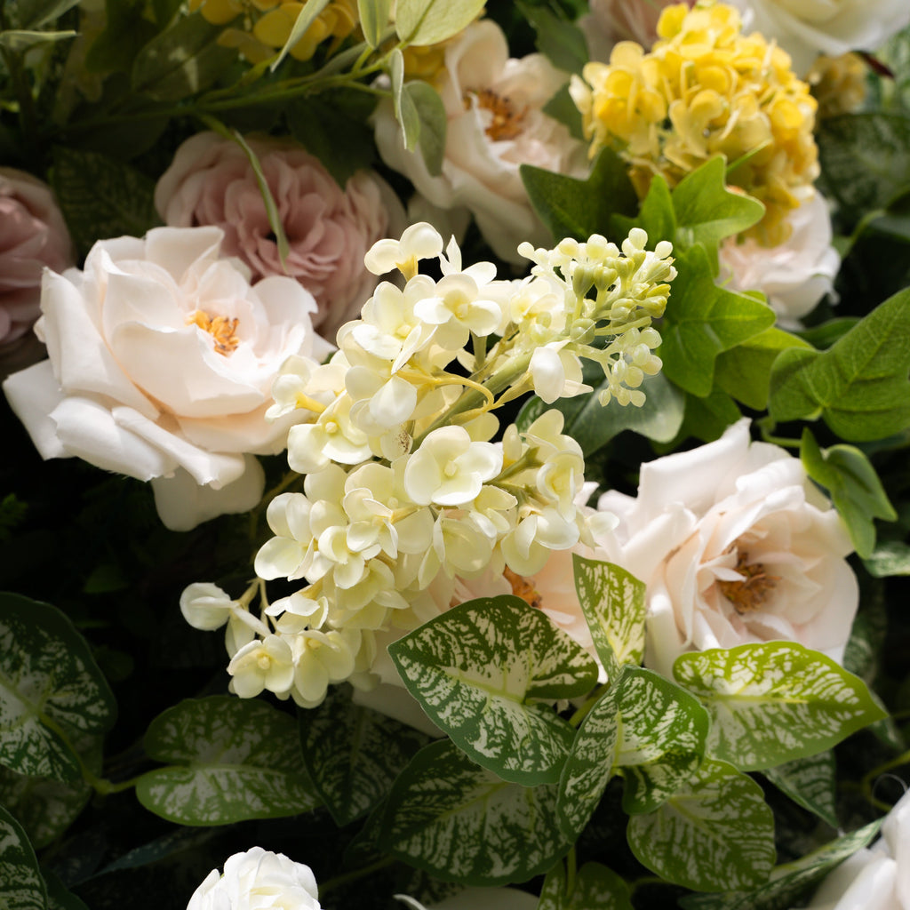 Viola - Autumn Fall Unique 5D Fabric Roll Up Flower Wall for Wedding Party Backdrop Free Shipping