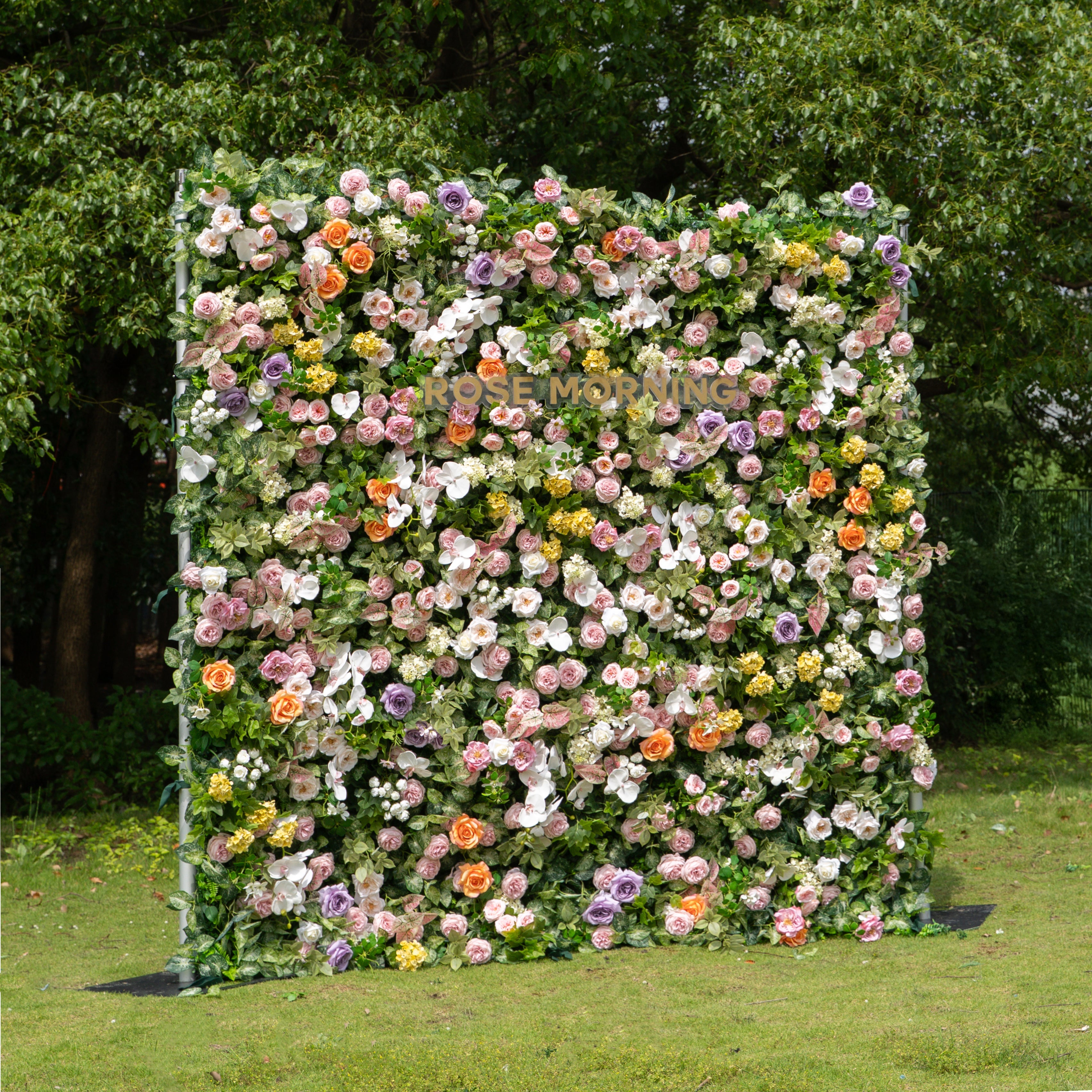 Viola - Autumn Fall Unique 5D Fabric Roll Up Flower Wall for Wedding Party Backdrop Free Shipping