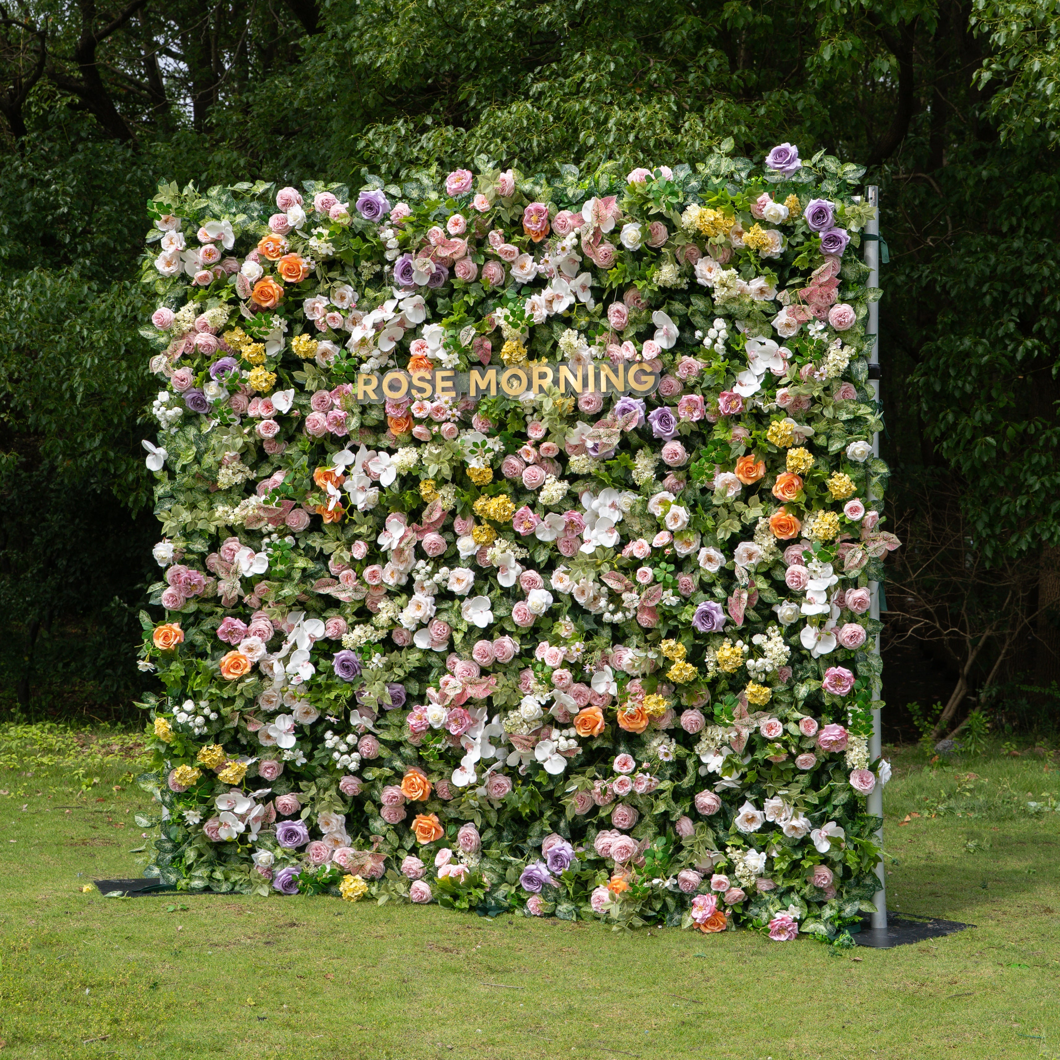 Viola - Autumn Fall Unique 5D Fabric Roll Up Flower Wall for Wedding Party Backdrop Free Shipping