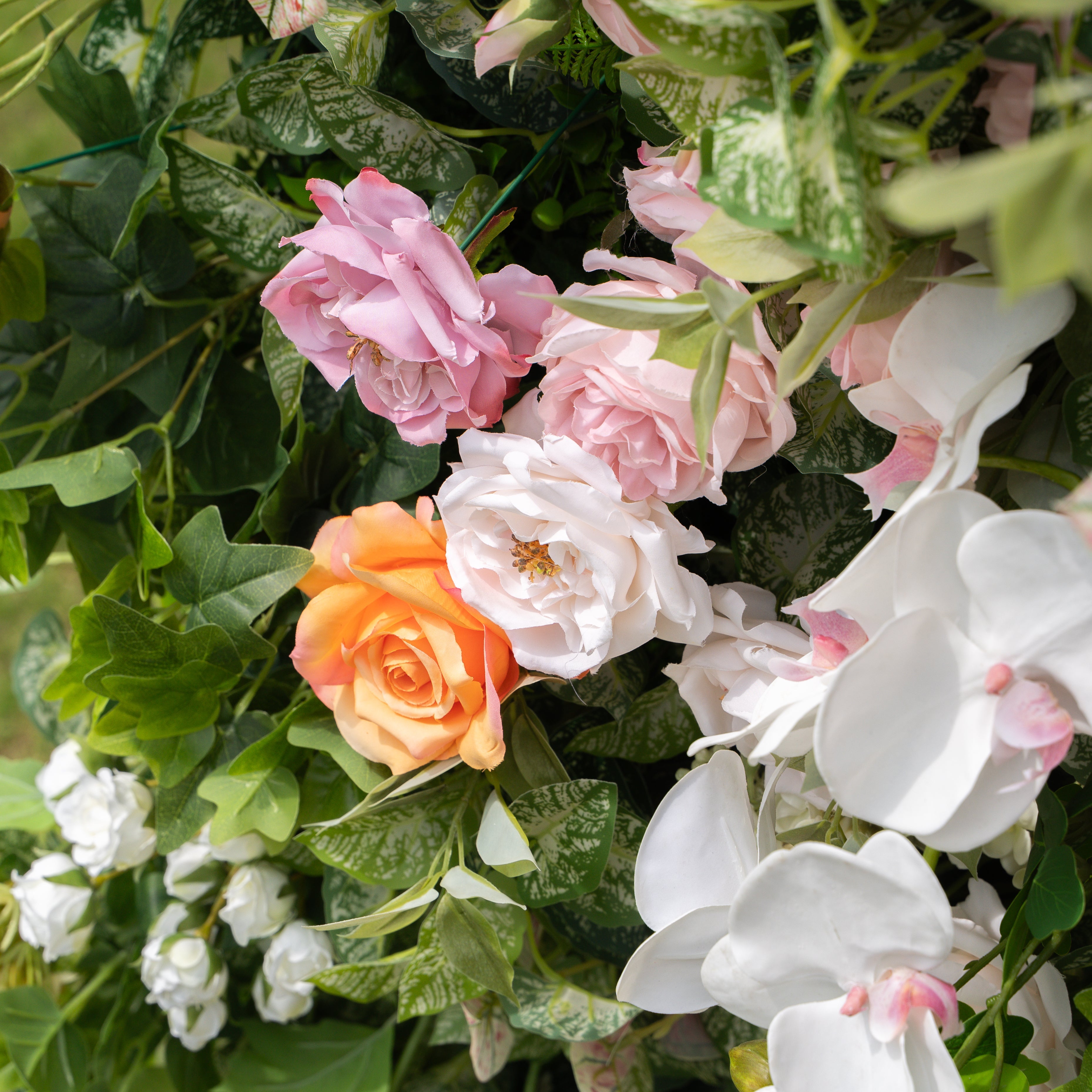 Viola - Autumn Fall Unique 5D Fabric Roll Up Flower Wall for Wedding Party Backdrop Free Shipping