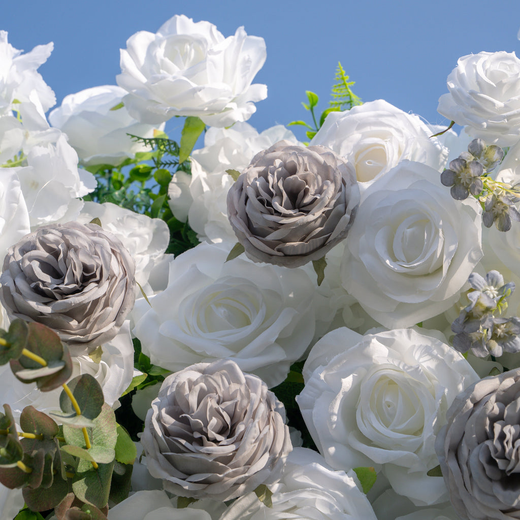 Wolfie：3D Fabric Artificial rolling up curtain flower wall Free Shipping