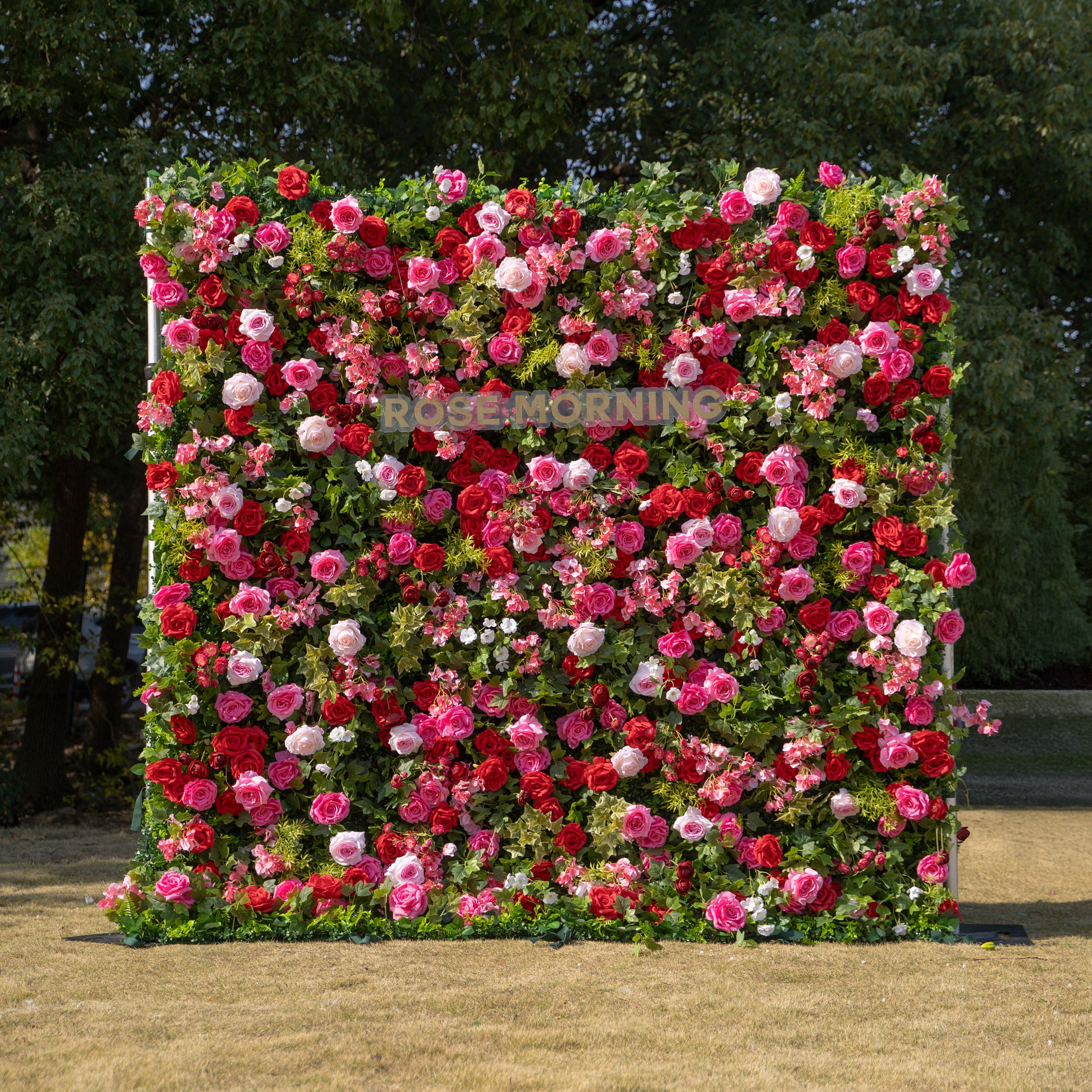 Zinfandel：3D Fabric Artificial rolling up curtain flower wall Free Shipping
