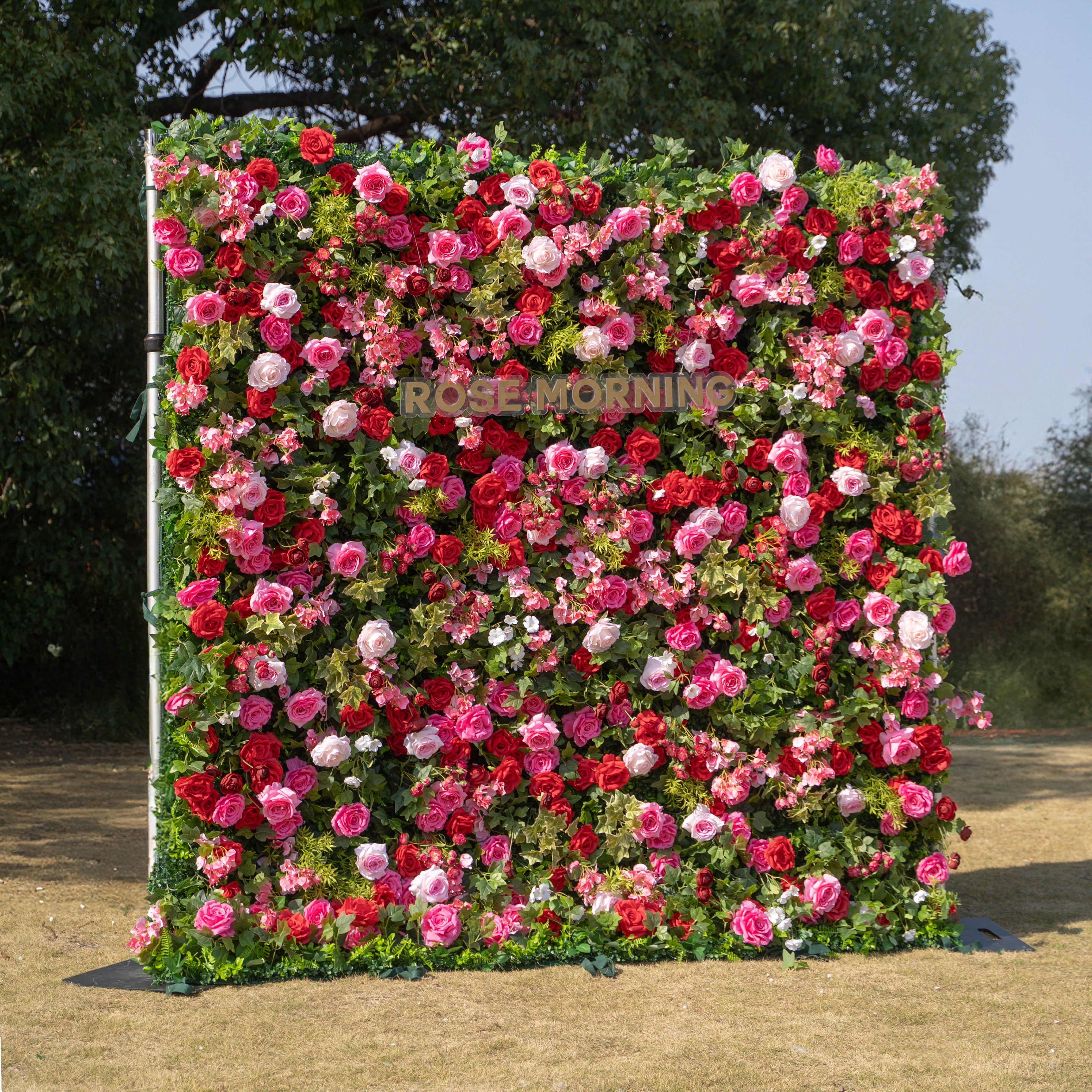 Zinfandel：3D Fabric Artificial rolling up curtain flower wall Free Shipping
